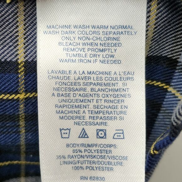 Lands End Youth Girls School Uniform Jumper 16+ and Skirt 16 Blue Yellow Plaid - Picture 12 of 16